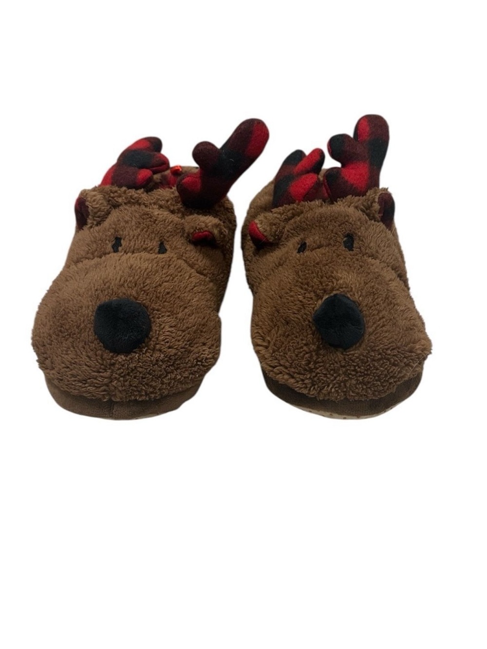 Old Navy Faux-Fur Reindeer Slippers For Kids Size 1-2
